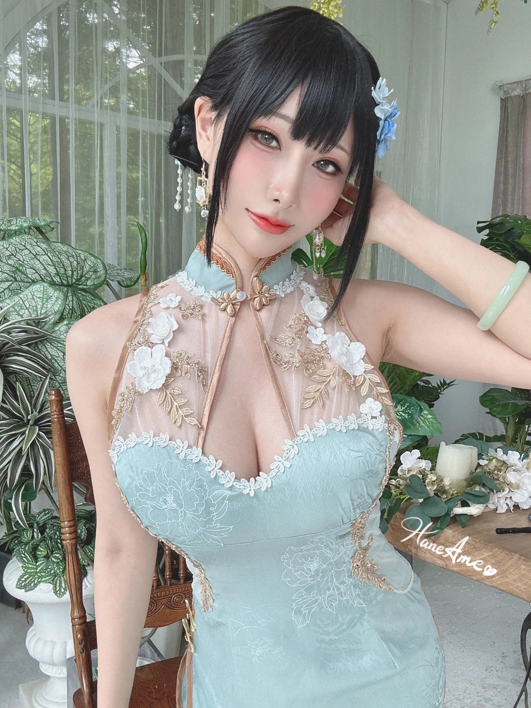 雨波_HaneAme – NO.192.2023年06月新品订阅4套视频-Original Jade Qipao [32P]插图